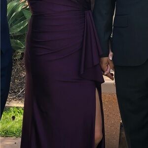 Elegant Purple Evening Gown